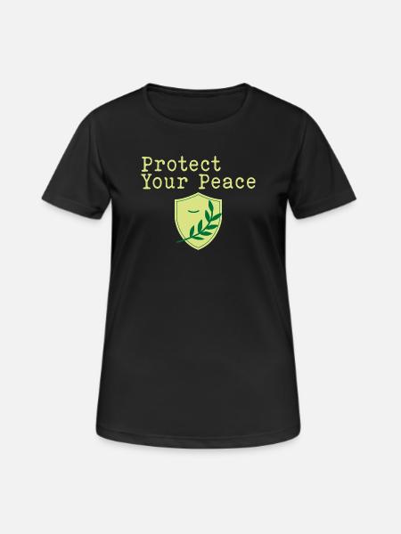 Protect your peace of mind - Women's Breathable T-Shirt - black