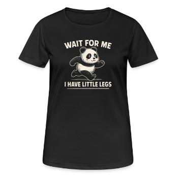 Panda Spruch Humor Meme Lustig Witzig Geschenkidee - Frauen T-Shirt atmungsaktiv - Schwarz - Vorne - AI Model Female 172 light (172cm)