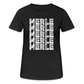 Hero Merle - T-shirt respirant Femme - noir - Devant - AI Model Female 172 light (172cm)