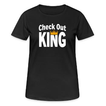 Checkout King Dart Crown Sport Outfit - Women's Breathable T-Shirt - black - Front - AI Model Female 172 light (172cm)