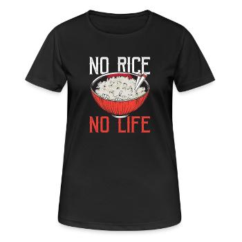 Rice Lovers Asian Cuisine Asia Rice - Women's Breathable T-Shirt - black - Front - AI Model Female 172 light (172cm)