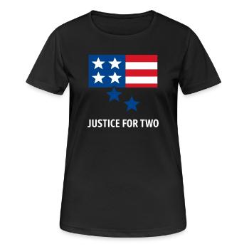 Justice For Two - Women's Breathable T-Shirt - black - Front - AI Model Female 172 light (172cm)