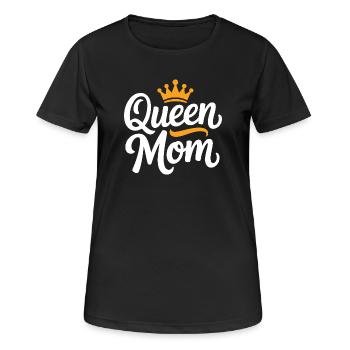 Queen Mom - Women's Breathable T-Shirt - black - Front - AI Model Female 172 light (172cm)