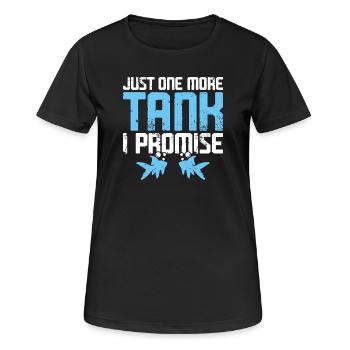 Encore un aquarium - Aquarium - T-shirt respirant Femme - noir - Devant - AI Model Female 172 light (172cm)