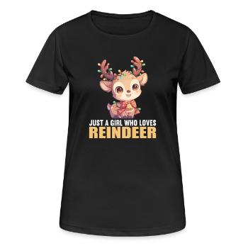 Renne Renne - T-shirt respirant Femme - noir - Devant - AI Model Female 172 light (172cm)