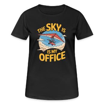 Deltaplane, deltaplane, amateurs de sports aériens - T-shirt respirant Femme - noir - Devant - AI Model Female 172 light (172cm)