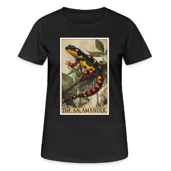Fire Salamander Salamander - Women's Breathable T-Shirt - black - Front - AI Model Female 172 light (172cm)