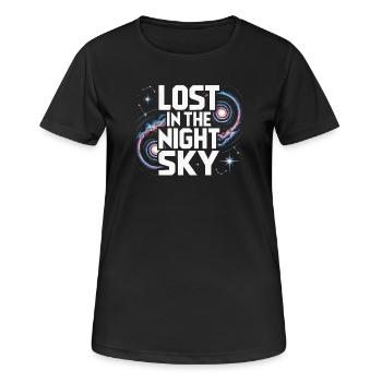 Astronomer Galaxy Outerspace Universe Astronomy - Women's Breathable T-Shirt - black - Front - AI Model Female 172 light (172cm)