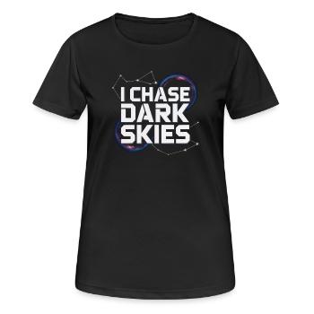 Astronomer Galaxy Outerspace Universe Astronomy - Women's Breathable T-Shirt - black - Front - AI Model Female 172 light (172cm)