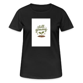 Toujours en croissance - T-shirt respirant Femme - noir - Devant - AI Model Female 172 light (172cm)