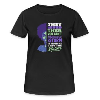 Black History Month Afrocentric - Women's Breathable T-Shirt - black - Front - AI Model Female 172 light (172cm)