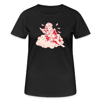 Angry Gaming Cherub – Lag Lightning - T-shirt respirant Femme - noir - Devant - AI Model Female 172 light (172cm)