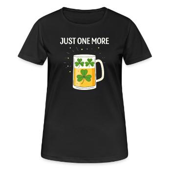 Noch ein Glas Klee - Frauen T-Shirt atmungsaktiv - Schwarz - Vorne - AI Model Female 172 light (172cm)