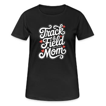 Leichtathletik Sprüche Leichtathletik Geschenk - Frauen T-Shirt atmungsaktiv - Schwarz - Vorne - AI Model Female 172 light (172cm)