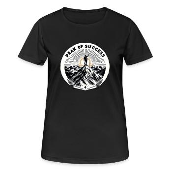 Sommet du succès - T-shirt respirant Femme - noir - Devant - AI Model Female 172 light (172cm)