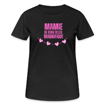 Gorgeous granny of both girls - Women's Breathable T-Shirt - black - Front - AI Model Female 172 light (172cm)