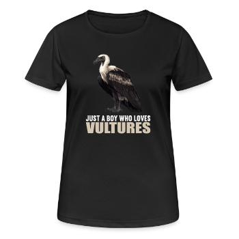 Vautour - T-shirt respirant Femme - noir - Devant - AI Model Female 172 light (172cm)