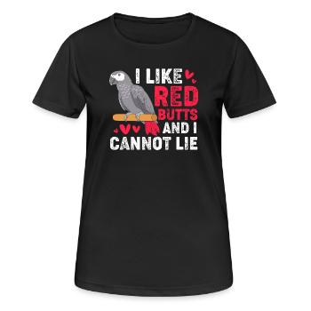 Parrot Grey - Women's Breathable T-Shirt - black - Front - AI Model Female 172 light (172cm)