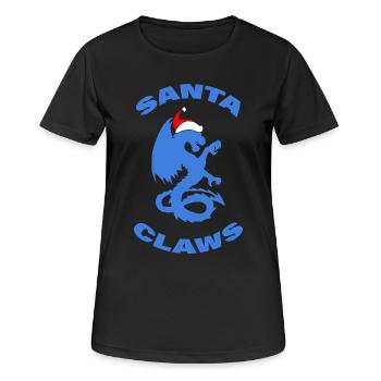 GRIFFES DU PÈRE NOËL - T-shirt respirant Femme - noir - Devant - AI Model Female 172 light (172cm)