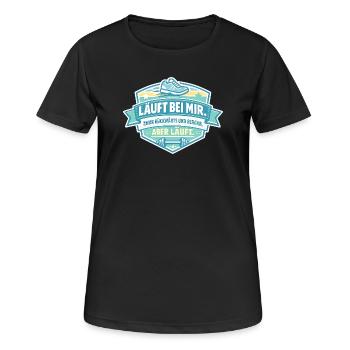 Runs backwards for me - Women's Breathable T-Shirt - black - Front - AI Model Female 172 light (172cm)