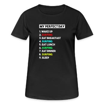 Mon jour parfait : Modeler Sculpteur drôle - T-shirt respirant Femme - noir - Devant - AI Model Female 172 light (172cm)