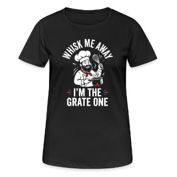 Chef râpé Maître des fouets - T-shirt respirant Femme - noir - Devant - AI Model Female 172 light (172cm)