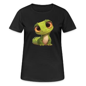 Lézard des lézards - T-shirt respirant Femme - noir - Devant - AI Model Female 172 light (172cm)