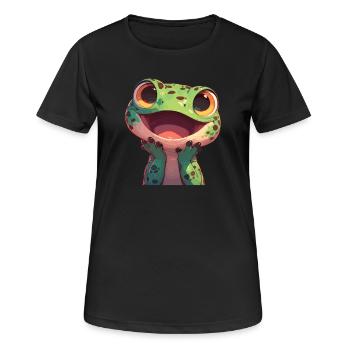 Lézard des lézards - T-shirt respirant Femme - noir - Devant - AI Model Female 172 light (172cm)