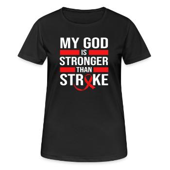 Stroke Stroke - Women's Breathable T-Shirt - black - Front - AI Model Female 172 light (172cm)