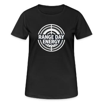 Shooting range at the shooting range, shooting exercises at the - Women's Breathable T-Shirt - black - Front - AI Model Female 172 light (172cm)