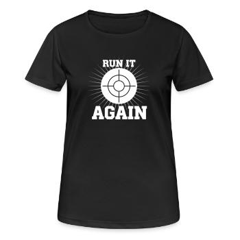 Shooting range at the shooting range, shooting exercises at the - Women's Breathable T-Shirt - black - Front - AI Model Female 172 light (172cm)