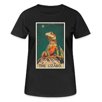 Lézard des lézards - T-shirt respirant Femme - noir - Devant - AI Model Female 172 light (172cm)