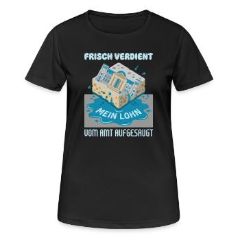 Freshly deserved absorbed by the office - Women's Breathable T-Shirt - black - Front - AI Model Female 172 light (172cm)