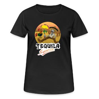 Tequila Sunrise - T-shirt respirant Femme - noir - Devant - AI Model Female 172 light (172cm)