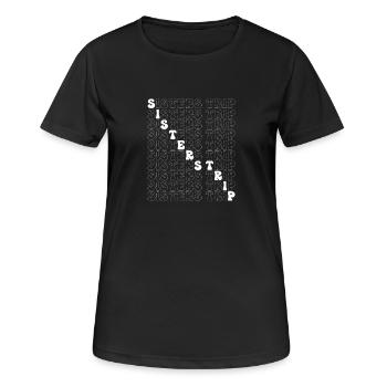 Kreuzfahrtschiff Kreuzfahrt - Frauen T-Shirt atmungsaktiv - Schwarz - Vorne - AI Model Female 172 light (172cm)