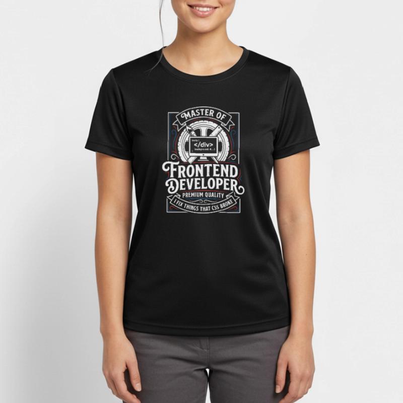 Maître frontend : art CSS HTML T-shirt respirant Femme