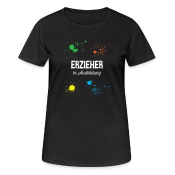 Éducateur en formation Crèche Formation des éducateurs - T-shirt respirant Femme - noir - Devant - AI Model Female 172 light (172cm)