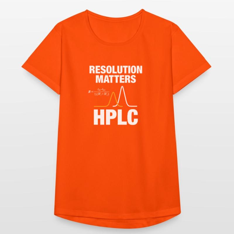 HPLC Peak Resolution Performance Chromatography Women's Breathable T-Shirt