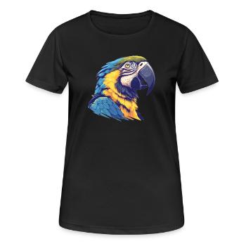 Aras Ara - Frauen T-Shirt atmungsaktiv - Schwarz - Vorne - AI Model Female 172 light (172cm)