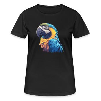 Aras Ara - Frauen T-Shirt atmungsaktiv - Schwarz - Vorne - AI Model Female 172 light (172cm)