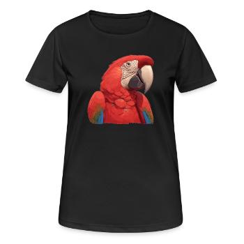 Aras Ara - Frauen T-Shirt atmungsaktiv - Schwarz - Vorne - AI Model Female 172 light (172cm)