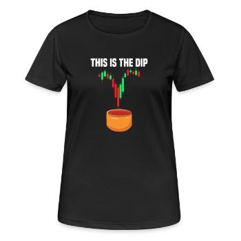 Voici la baisse du marché boursier Trader du marché boursier - T-shirt respirant Femme - noir - Devant - AI Model Female 172 light (172cm)