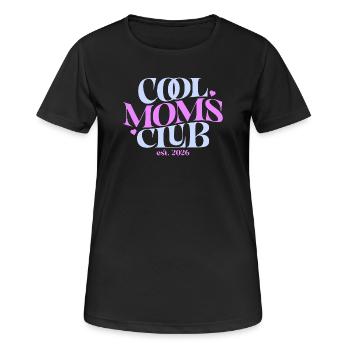 Mama 2026 Geschenk - Coole Mama Outfit - Frauen T-Shirt atmungsaktiv - Schwarz - Vorne - AI Model Female 172 light (172cm)
