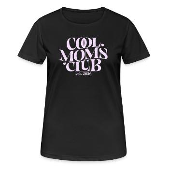 Mama 2026 Geschenk - Coole Mama Outfit - Frauen T-Shirt atmungsaktiv - Schwarz - Vorne - AI Model Female 172 light (172cm)
