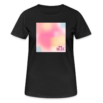 Himmel Stimmung Müde - Frauen T-Shirt atmungsaktiv - Schwarz - Vorne - AI Model Female 172 light (172cm)