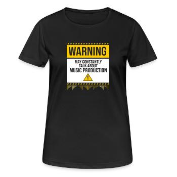 Keyboard DJ Djing Label - Frauen T-Shirt atmungsaktiv - Schwarz - Vorne - AI Model Female 172 light (172cm)
