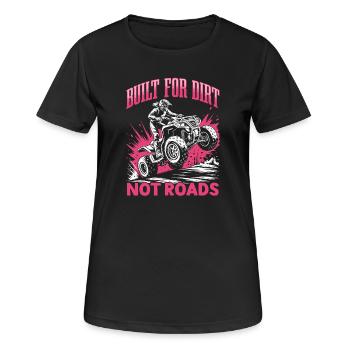 Quad ATV Femme Fille Quad Quad - T-shirt respirant Femme - noir - Devant - AI Model Female 172 light (172cm)