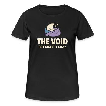 Existenzieller Humor, Nihilismus, Humor, - Frauen T-Shirt atmungsaktiv - Schwarz - Vorne - AI Model Female 172 light (172cm)