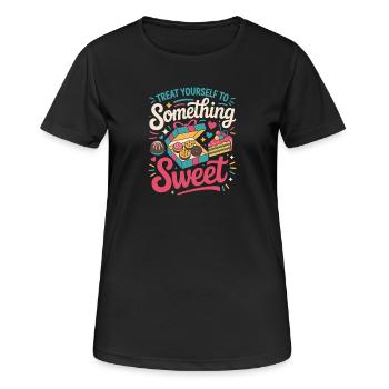 Conception de la boîte à récompenses - T-shirt respirant Femme - noir - Devant - AI Model Female 172 light (172cm)