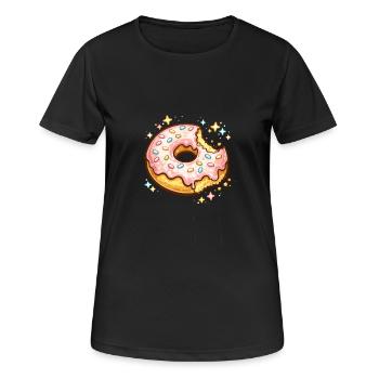 Donut Sparkle Sprinkles - Women's Breathable T-Shirt - black - Front - AI Model Female 172 light (172cm)